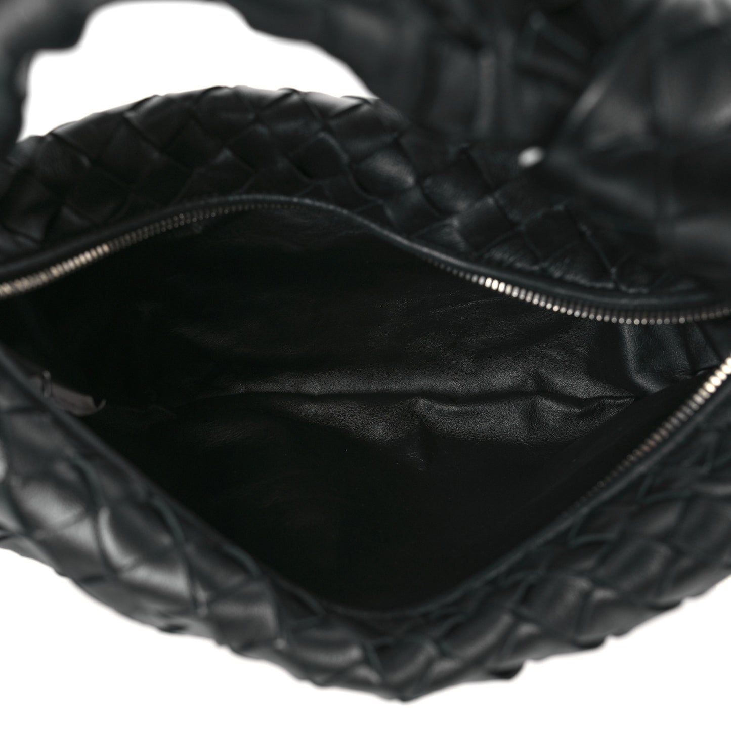 Nappa Intrecciato Teen Jodie Hobo Black