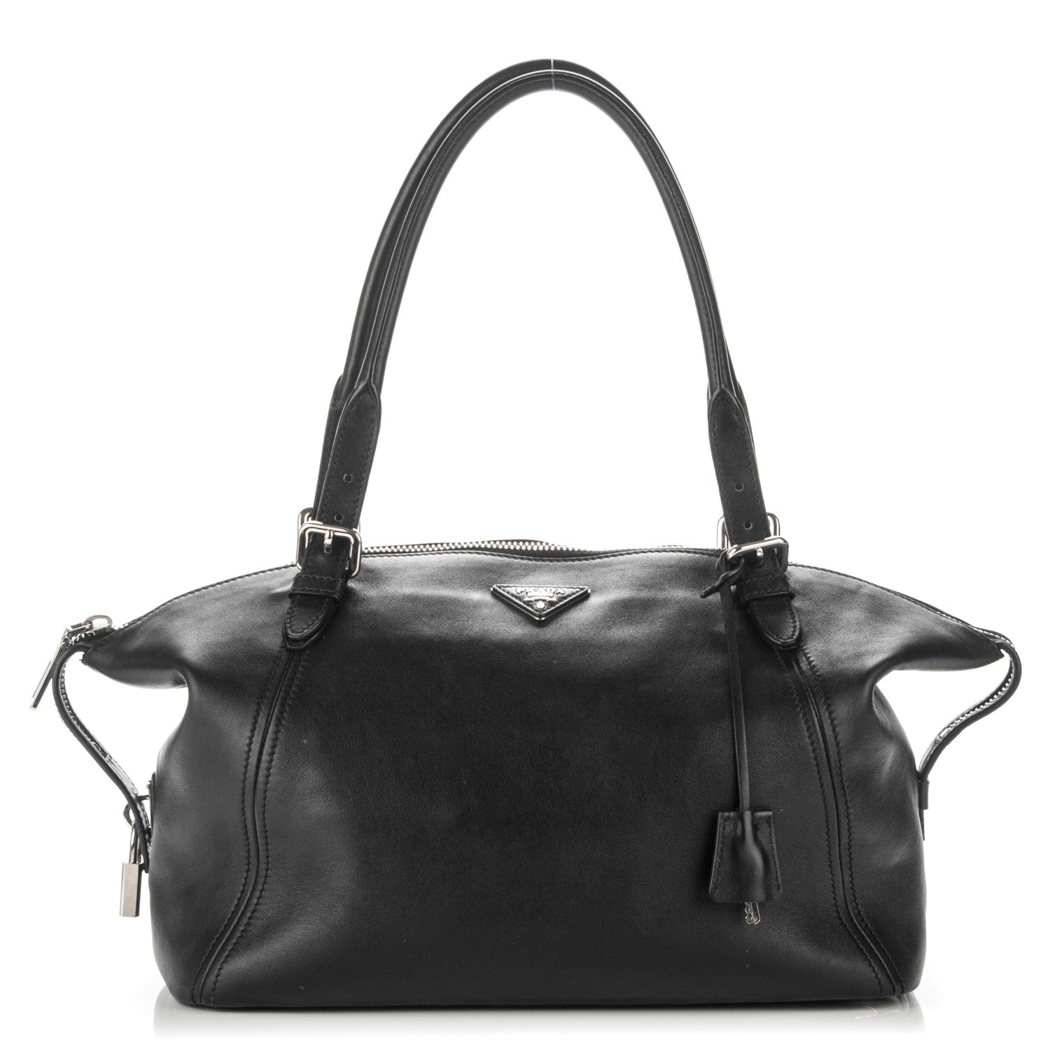 Prada Soft Calf Satchel Nero Black 1 of 7