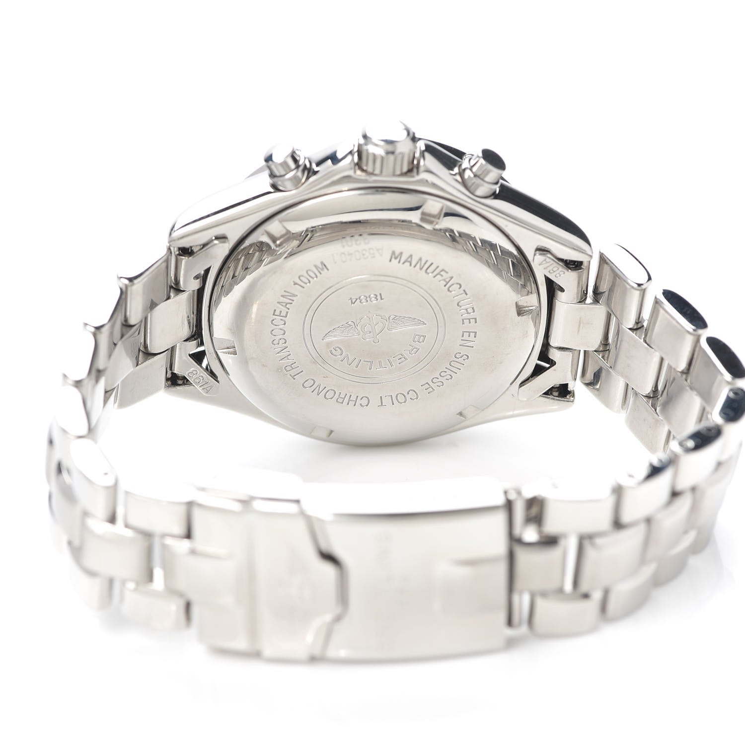 Breitling Stainless Steel 40mm Transocean Chronograph Quartz Watch A53040.1 4 of 5