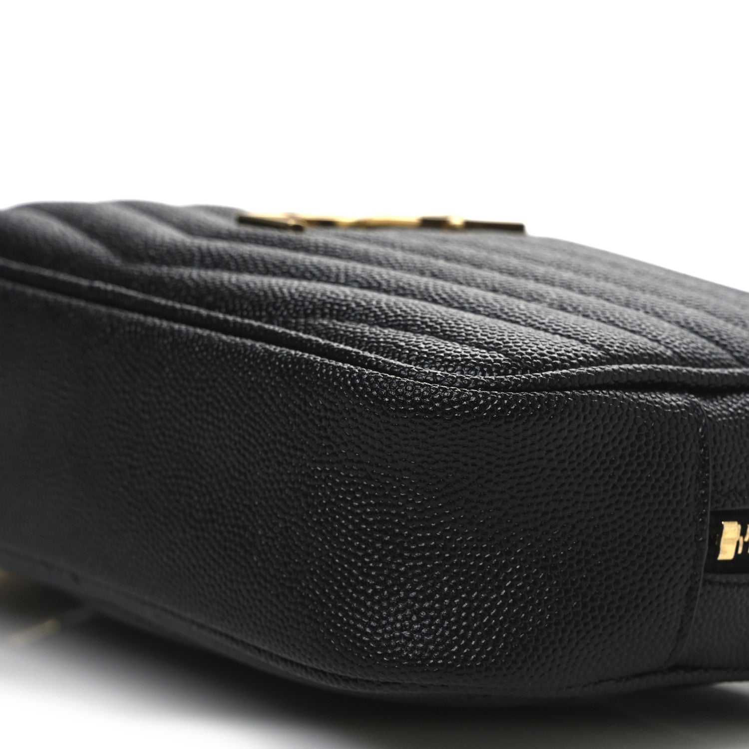 Saint Laurent Grain De Poudre Matelasse Monogram Mini Lou Camera Bag Black 10 of 11