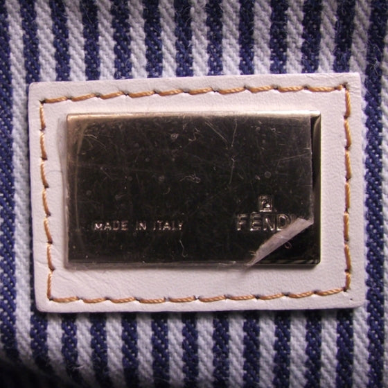 Fendi Denim Fur Striped Spy Blue 9 of 14