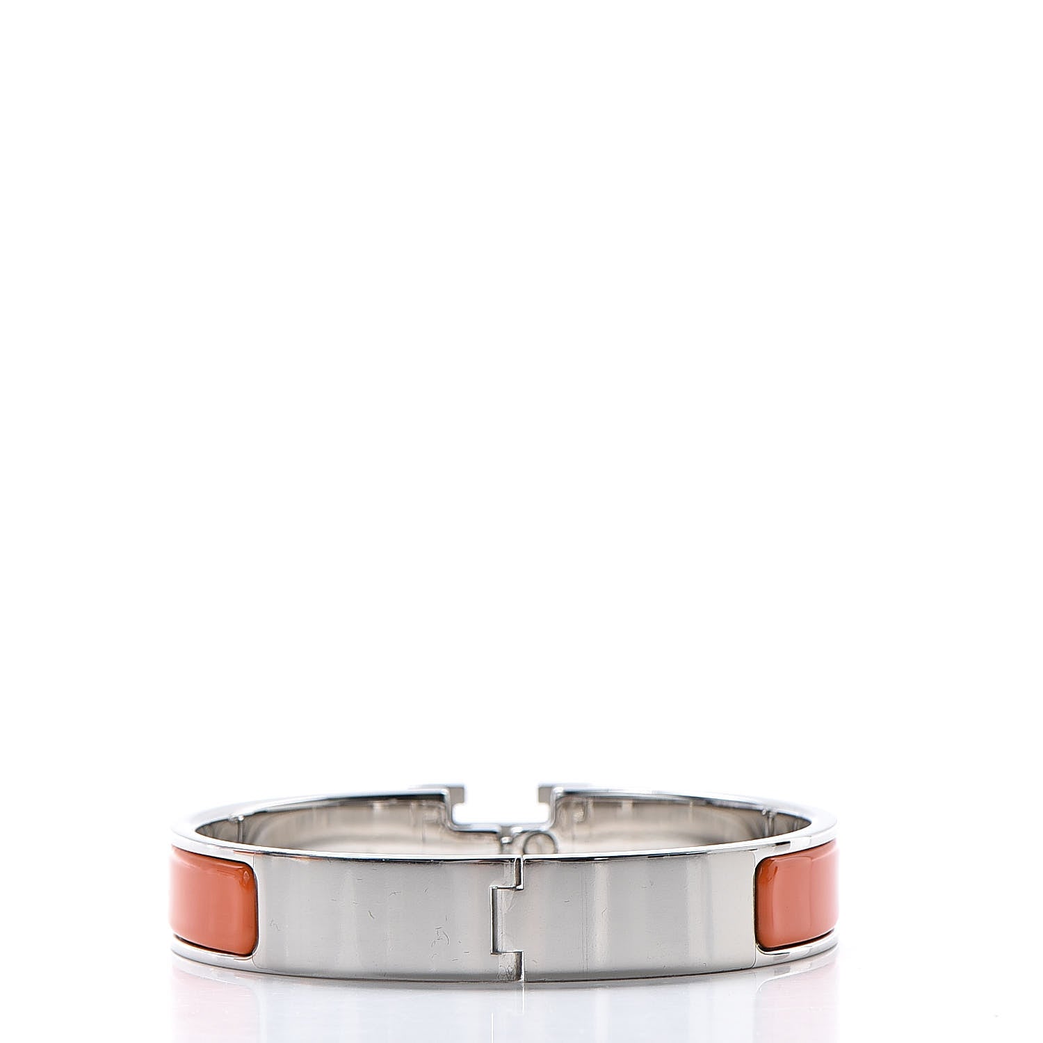 Hermes Enamel Narrow Clic Clac H Bracelet PM Orange 3 of 6