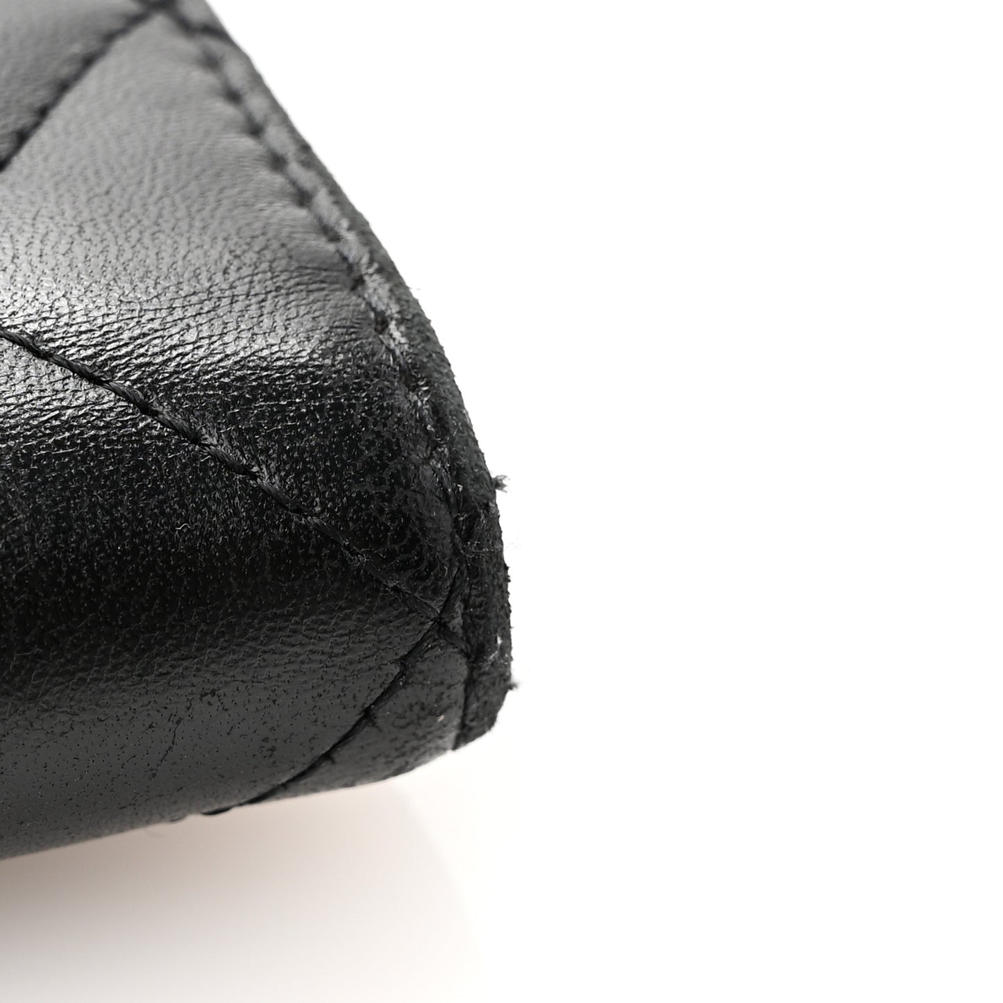 Lambskin Quilted Large Flap Wallet Black