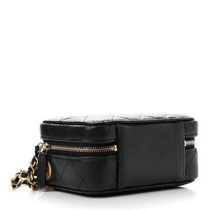 Chanel Caviar Quilted Twist Your Buttons Clutch With Chain Black 4 of 11