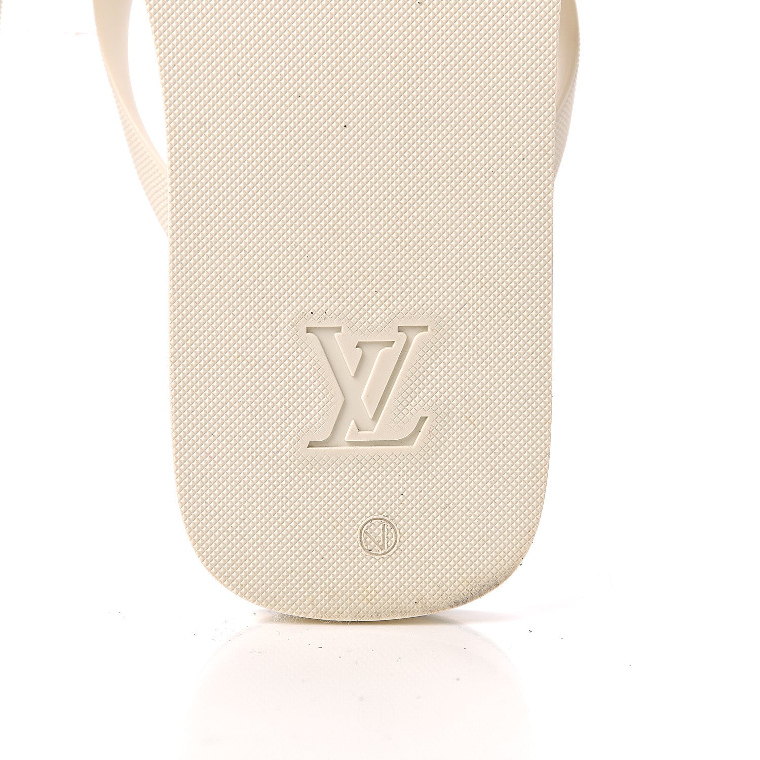 Louis Vuitton Rubber Molitor Thong Sandals 7 White 7 of 8