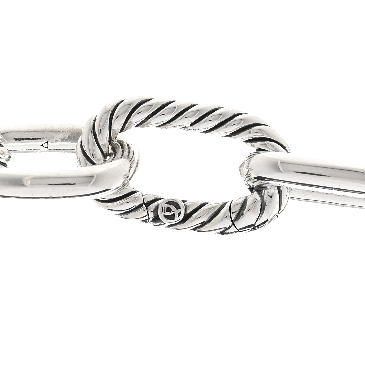David Yurman Sterling Silver Diamond 11mm Madison Chain Necklace 4 of 5