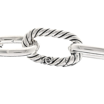 David Yurman Sterling Silver Diamond 11mm Madison Chain Necklace 4 of 5