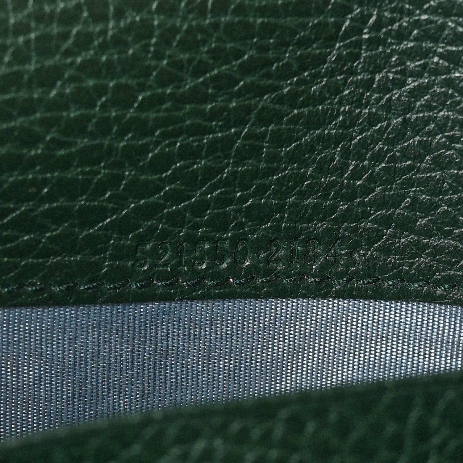 Gucci Calfskin Garden Dionysus Chain Wallet Emerald 8 of 11