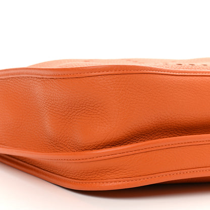 Hermes Taurillon Clemence Evelyne III GM Orange 10 of 11