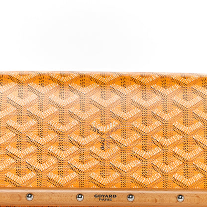 Goyard Goyardine Monte Carlo Bois Clutch With Strap Yellow 6 of 8