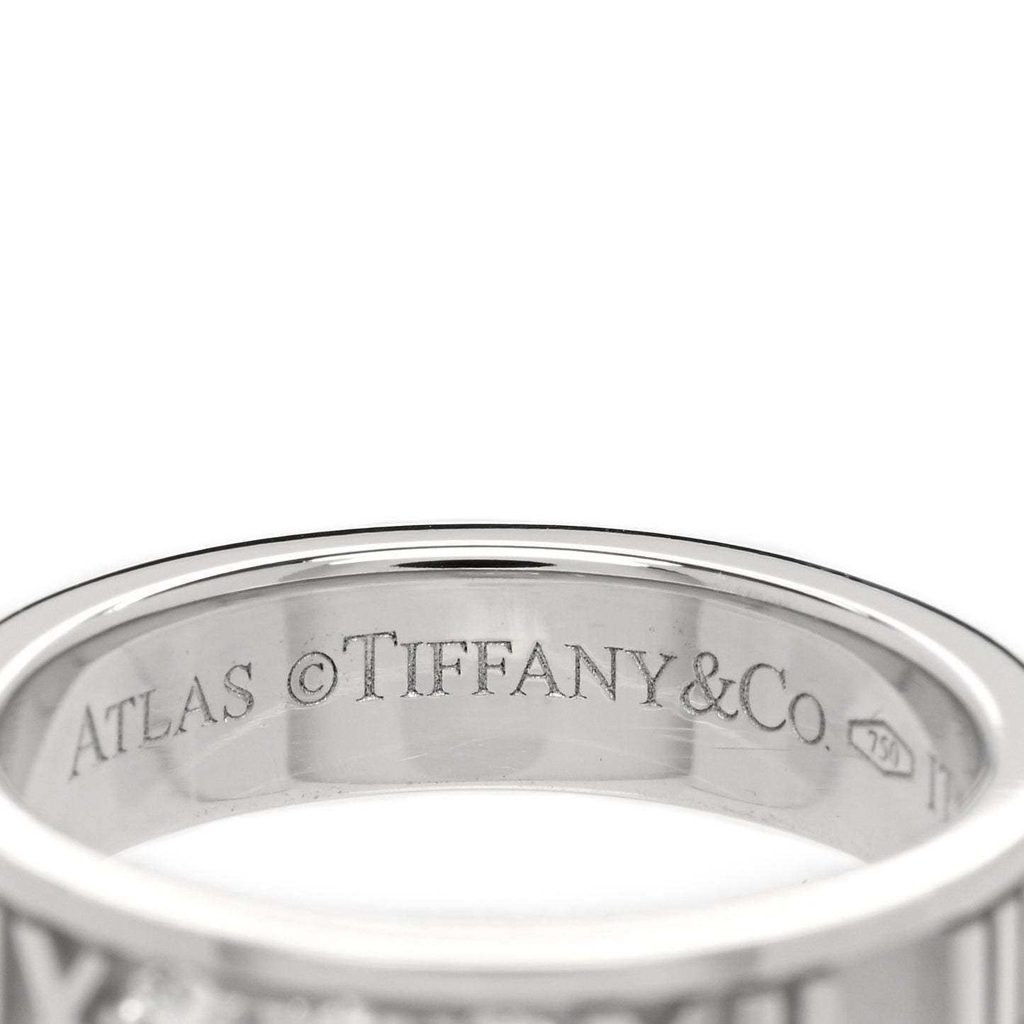 18K White Gold Diamond Atlas Ring 47 4