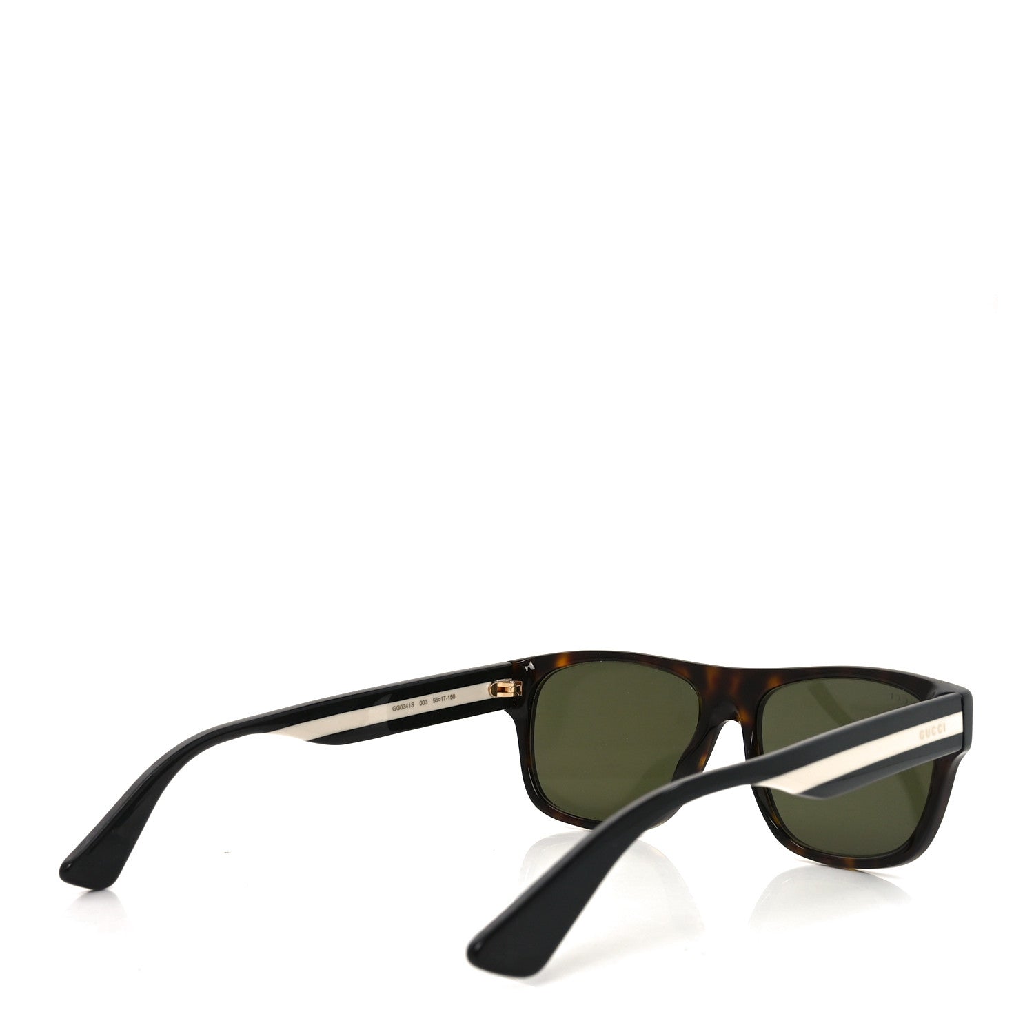 Gucci Acetate Square Frame Web Sunglasses GG0341S Tortoise 4 of 7
