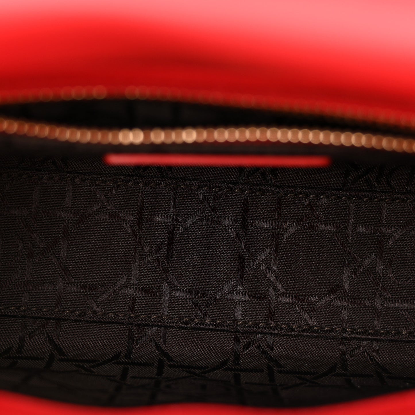 Lambskin Cannage Mini Lady Dior Red