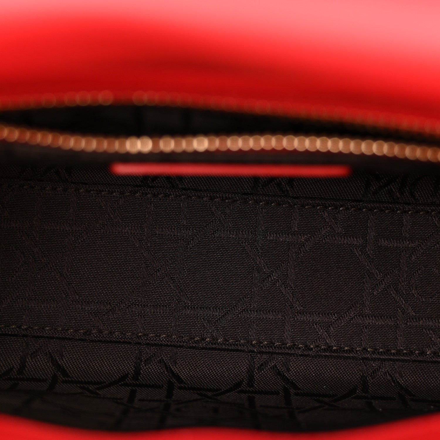 Christian Dior Lambskin Cannage Mini Lady Dior Red 5 of 11