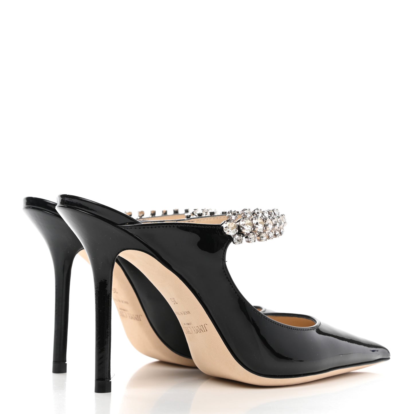 Patent Crystal Bing 100 Pumps 35 Black