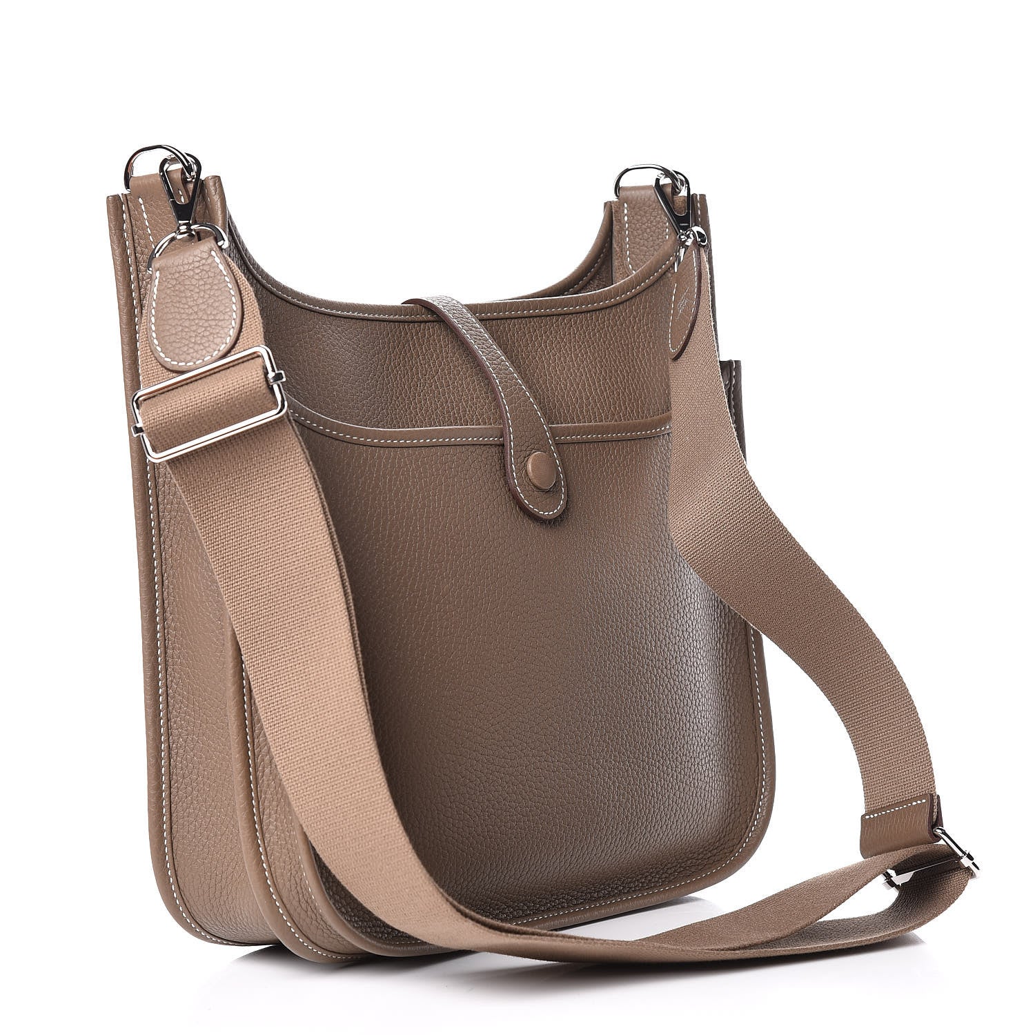 Hermes Taurillon Clemence Evelyne III PM Etoupe 3 of 11