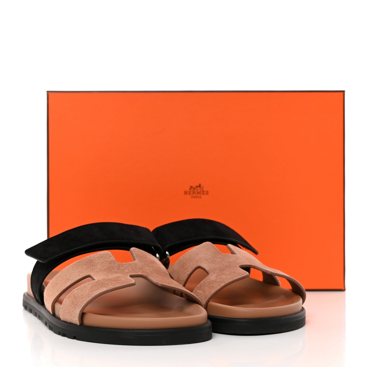 Suede Goatskin Womens Chypre Sandals 37.5 Rose Perle Black