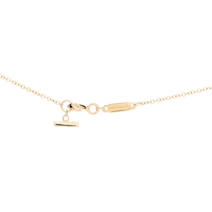 Tiffany 18K Yellow Gold Small T Smile Pendant Necklace 4 of 5