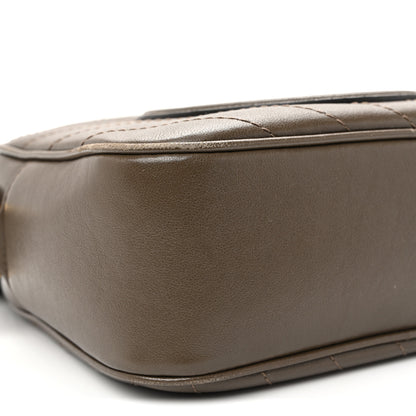 Gucci Sakai Be Green Calfskin Diagonal Stitched Small Blondie Shoulder Bag Craclet Brown 9 of 10