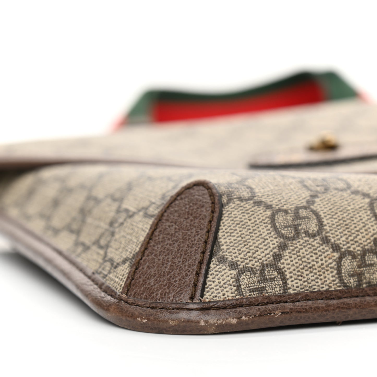 GG Supreme Monogram Web Medium Neo Vintage Flap Messenger Bag Beige New Acero