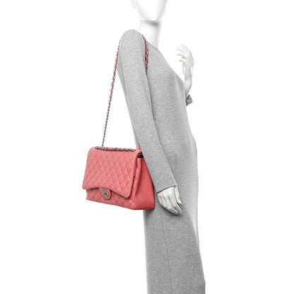 Chanel Lambskin Quilted Maxi Double Flap Pink 2 of 10