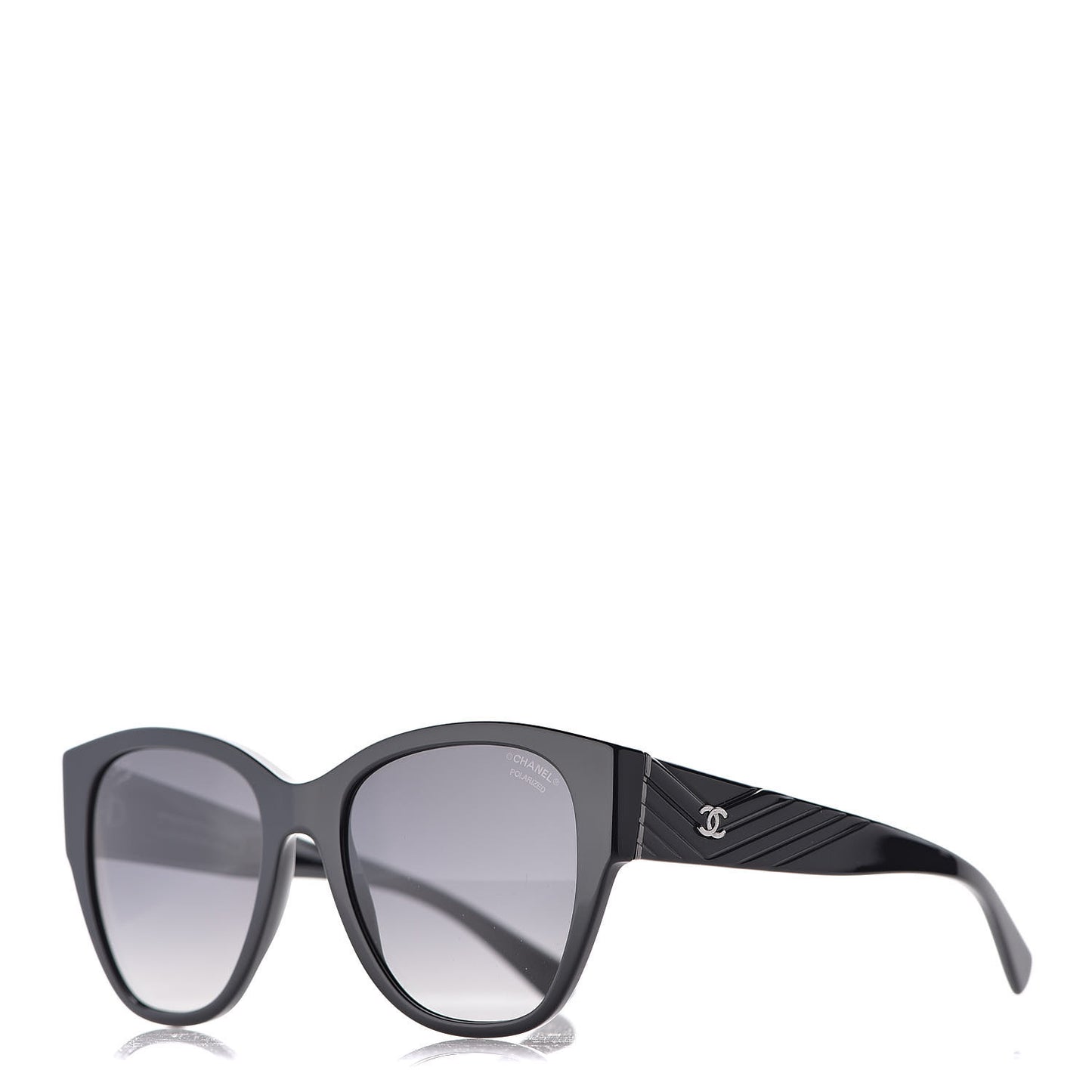 Acetate Polarized Butterfly CC Sunglasses 5412 Black