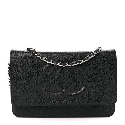 Chanel Caviar Timeless CC Wallet on Chain WOC Black 1 of 12