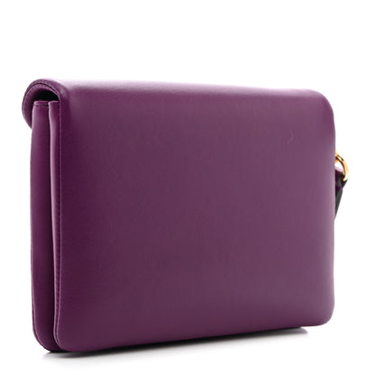 Valentino Garavani Nappa Small One Stud Wristlet Clutch Bag Prune 3 of 7