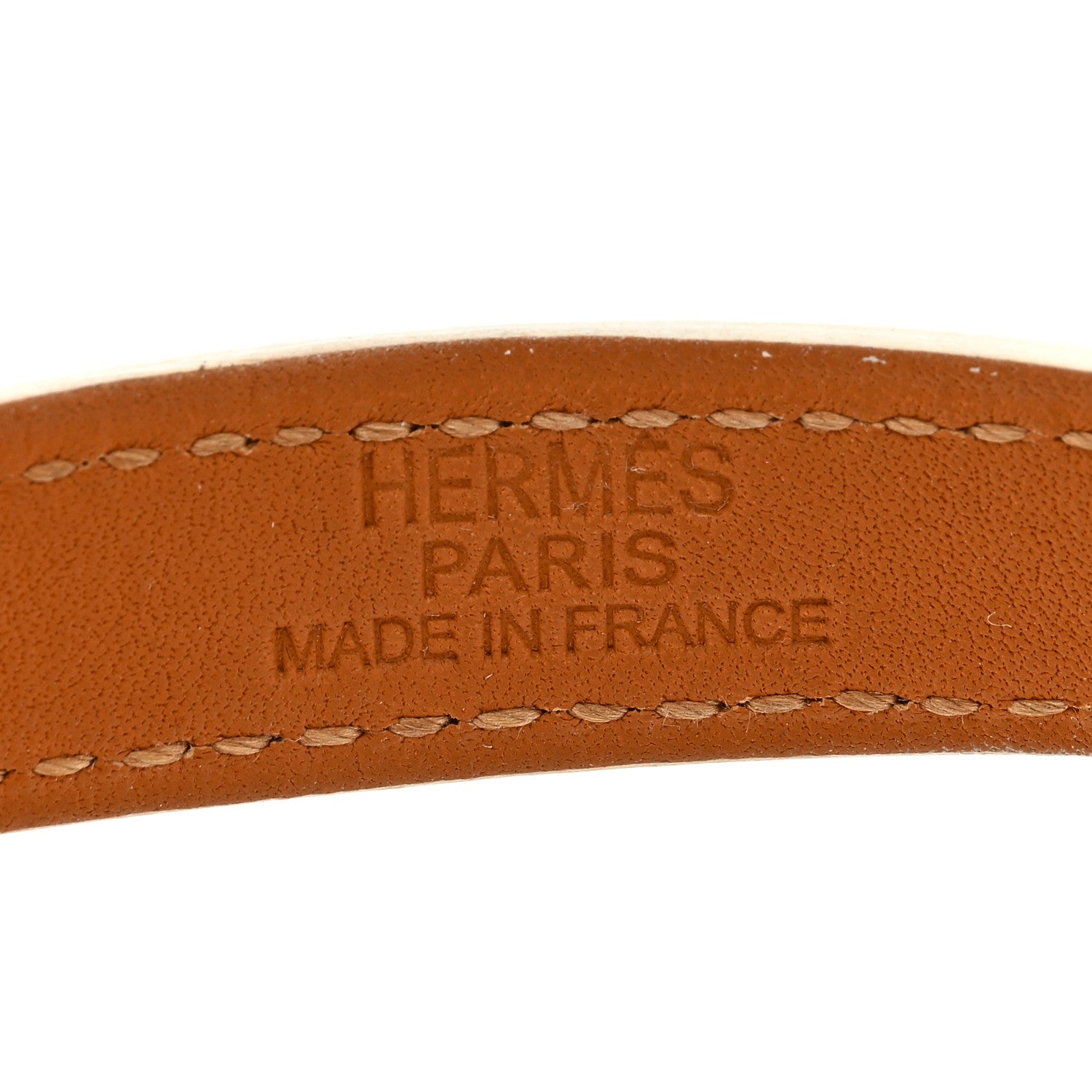 Hermes Epsom Kelly Double Tour Bracelet White 3 of 4