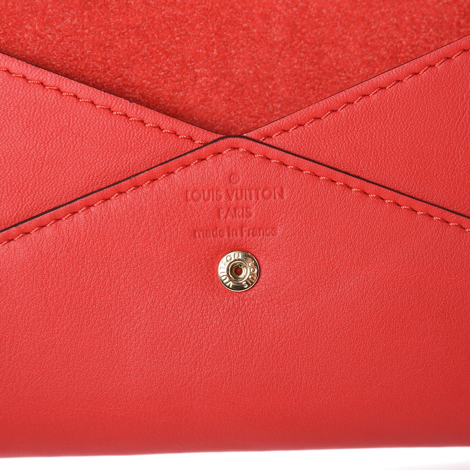 Louis Vuitton Veau Cachemire Chinese New Year Dog Envelope Pouch Red 6 of 9