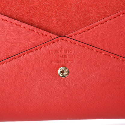 Louis Vuitton Veau Cachemire Chinese New Year Dog Envelope Pouch Red 6 of 9