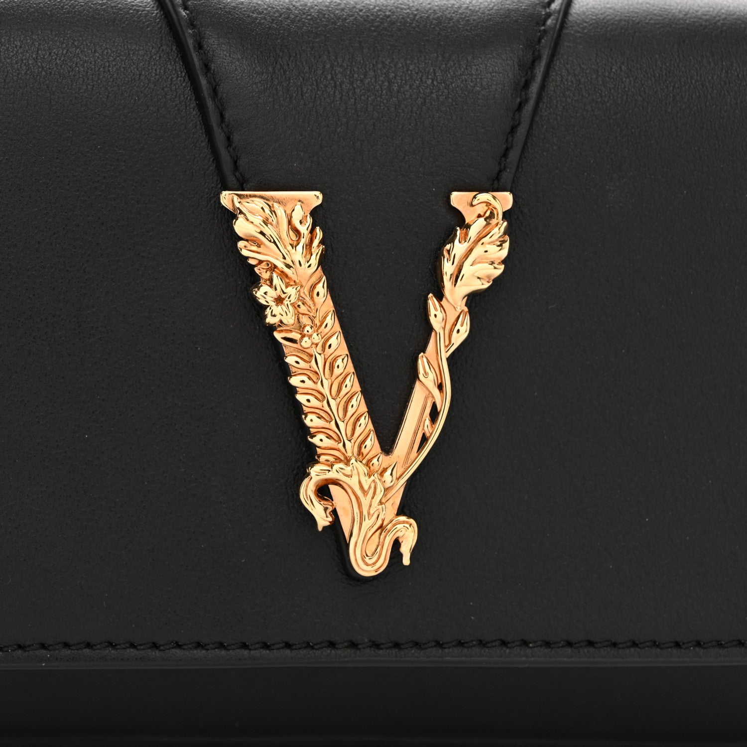 Versace Vitello Virtus Crossbody Black 7 of 11