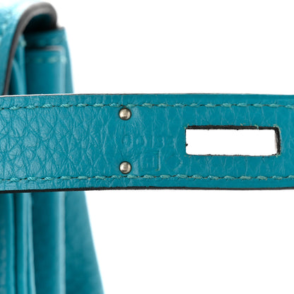 Hermes Togo Kelly Retourne 32 Bleu Paon 7 of 11