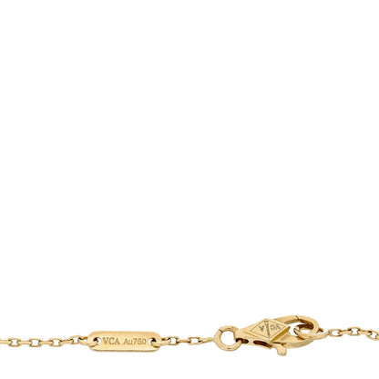 Van Cleef & Arpels 18K Yellow Gold Mother of Pearl Sweet Alhambra Bracelet 3 of 5