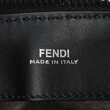 Fendi Vitello Baltico Shiny Nappa Lace Up DotCom Satchel Black 13 of 13