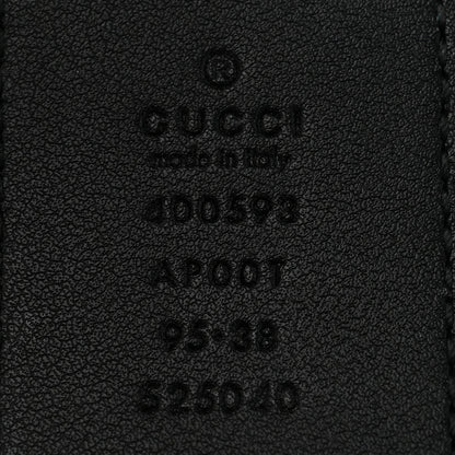 Gucci Calfskin Double G 40mm Belt 95 38 Black 5 of 8