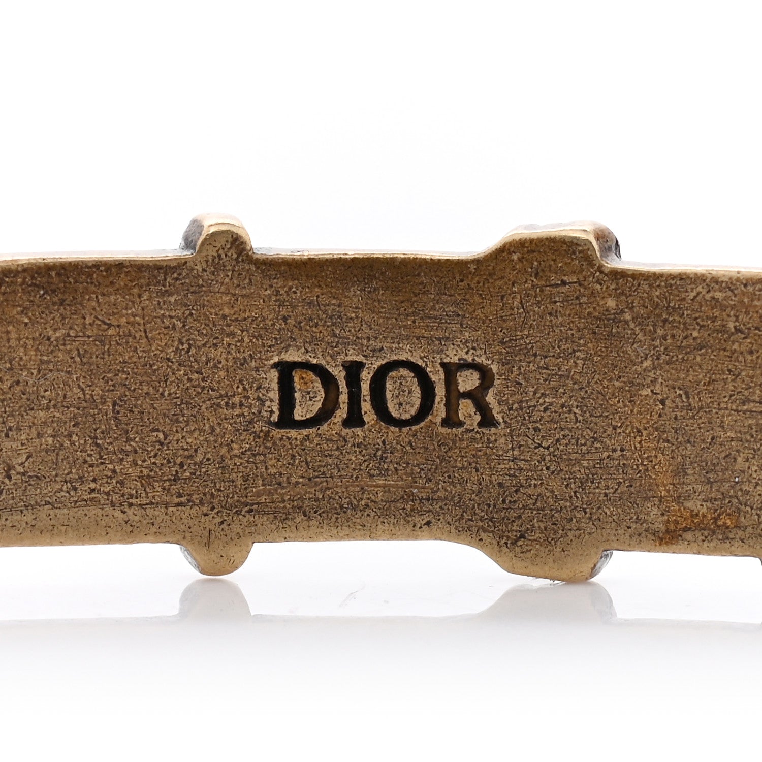 Christian Dior Metal Crystal J'Adior Bracelet Cuff Gold 4 of 4