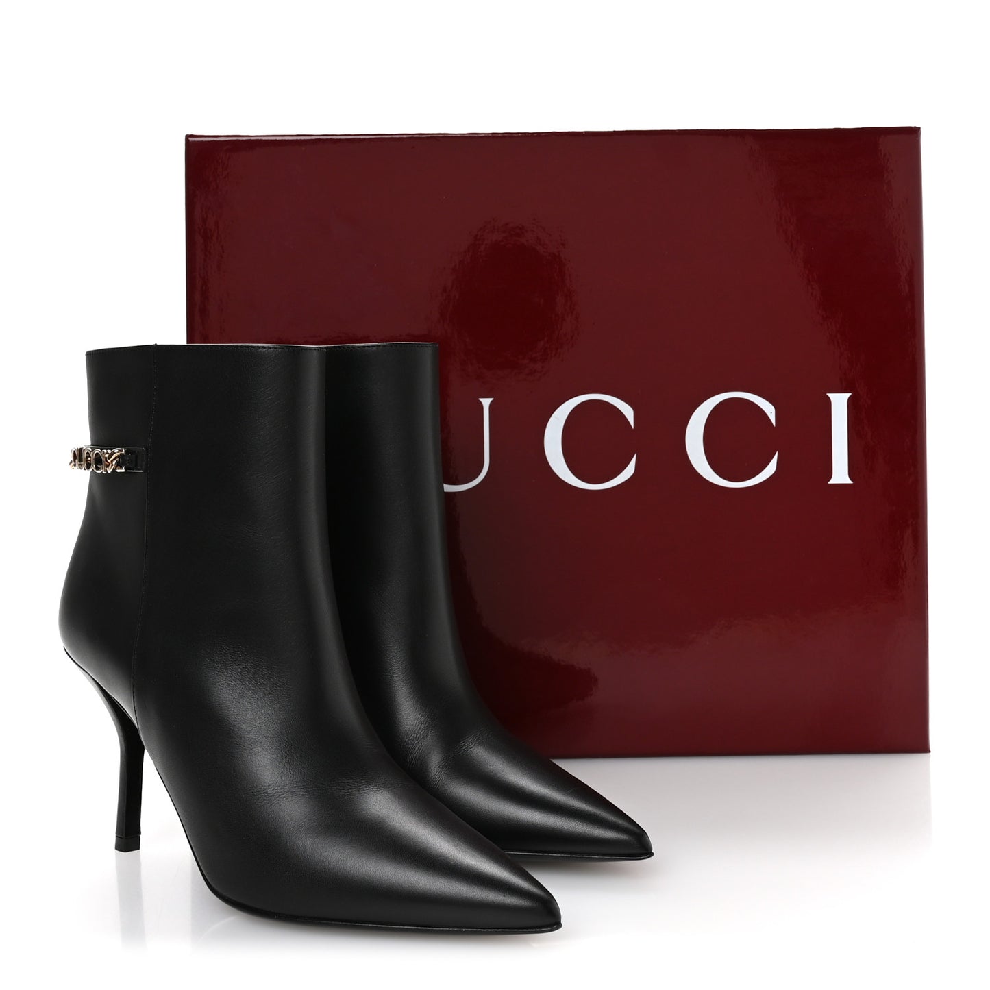Calfskin Signoria Ankle Boots 36 Black