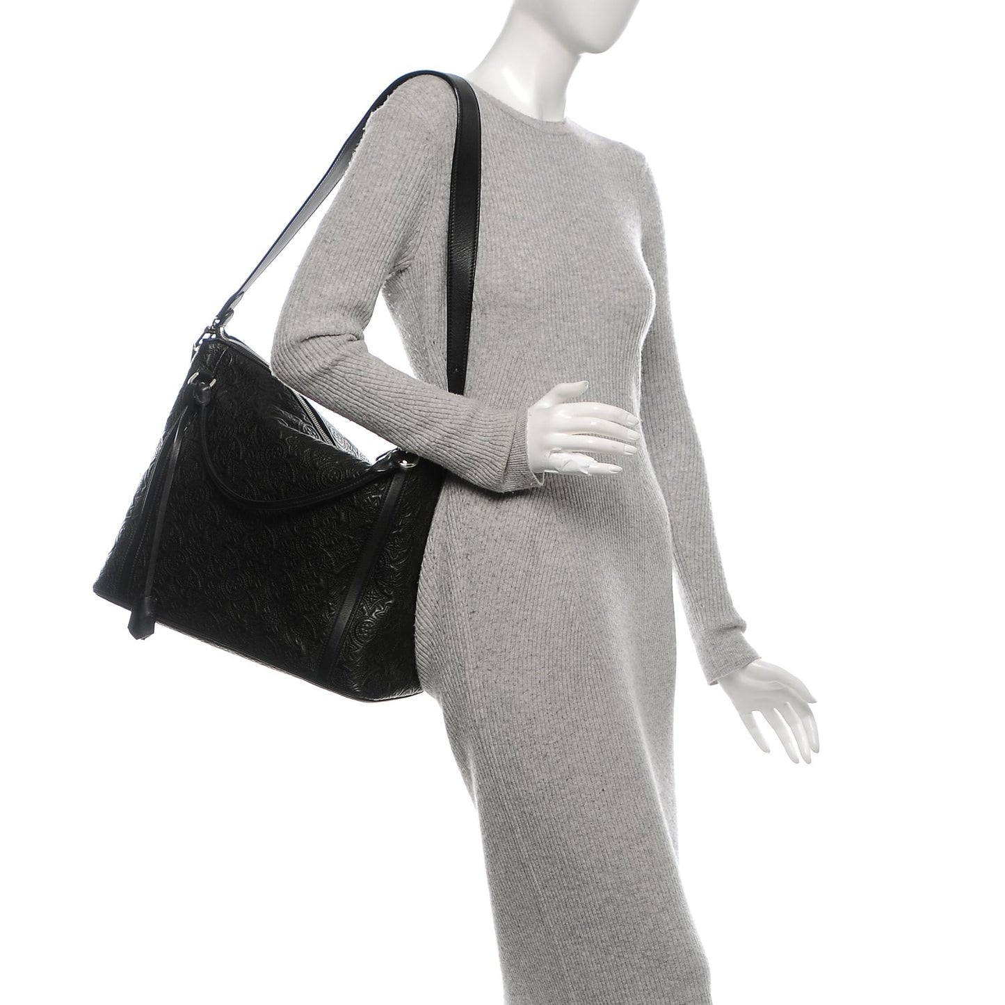 Monogram Lambskin Antheia Ixia MM Black