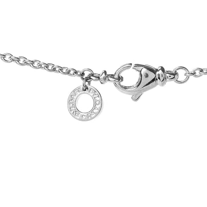 Bulgari 18K White Gold Diamond Cross Pendant Necklace 4 of 4