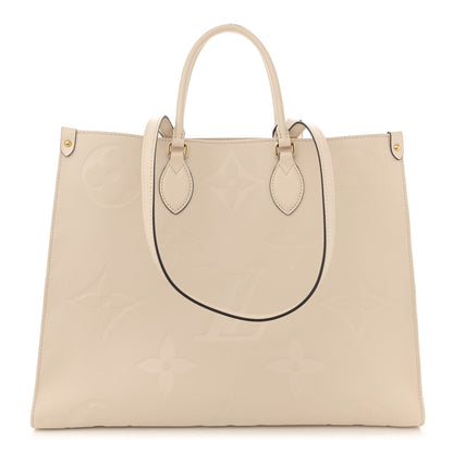 Louis Vuitton Empreinte Monogram Giant Onthego GM Creme 1 of 12