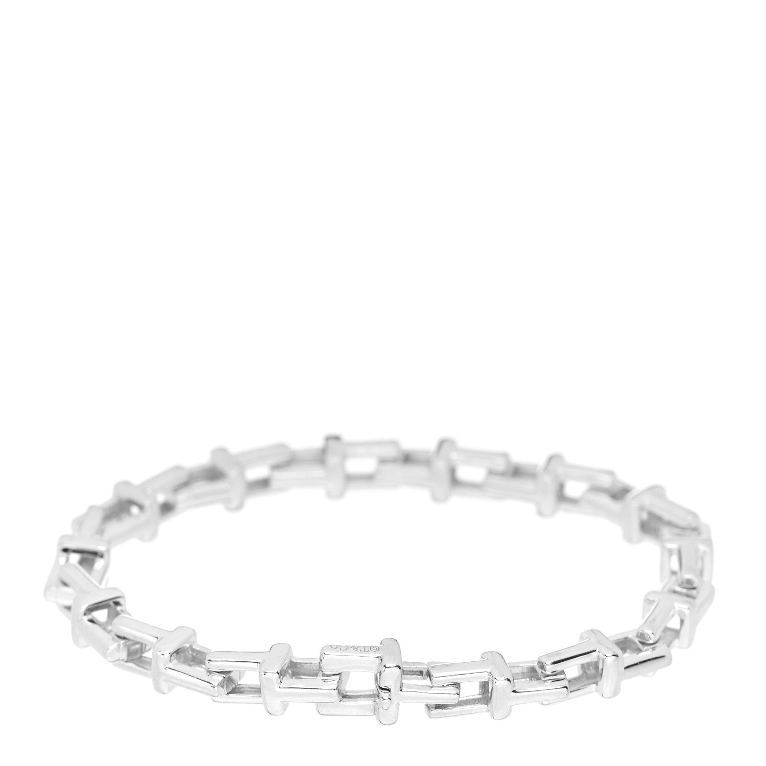 Tiffany Sterling Silver T Chain Bracelet 2 of 4