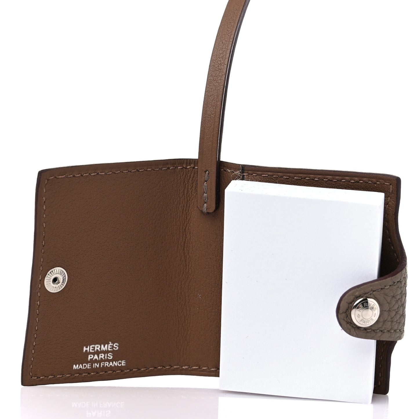 Togo Swift Verso Ulysse Nano Bag Charm Etoupe Alezan