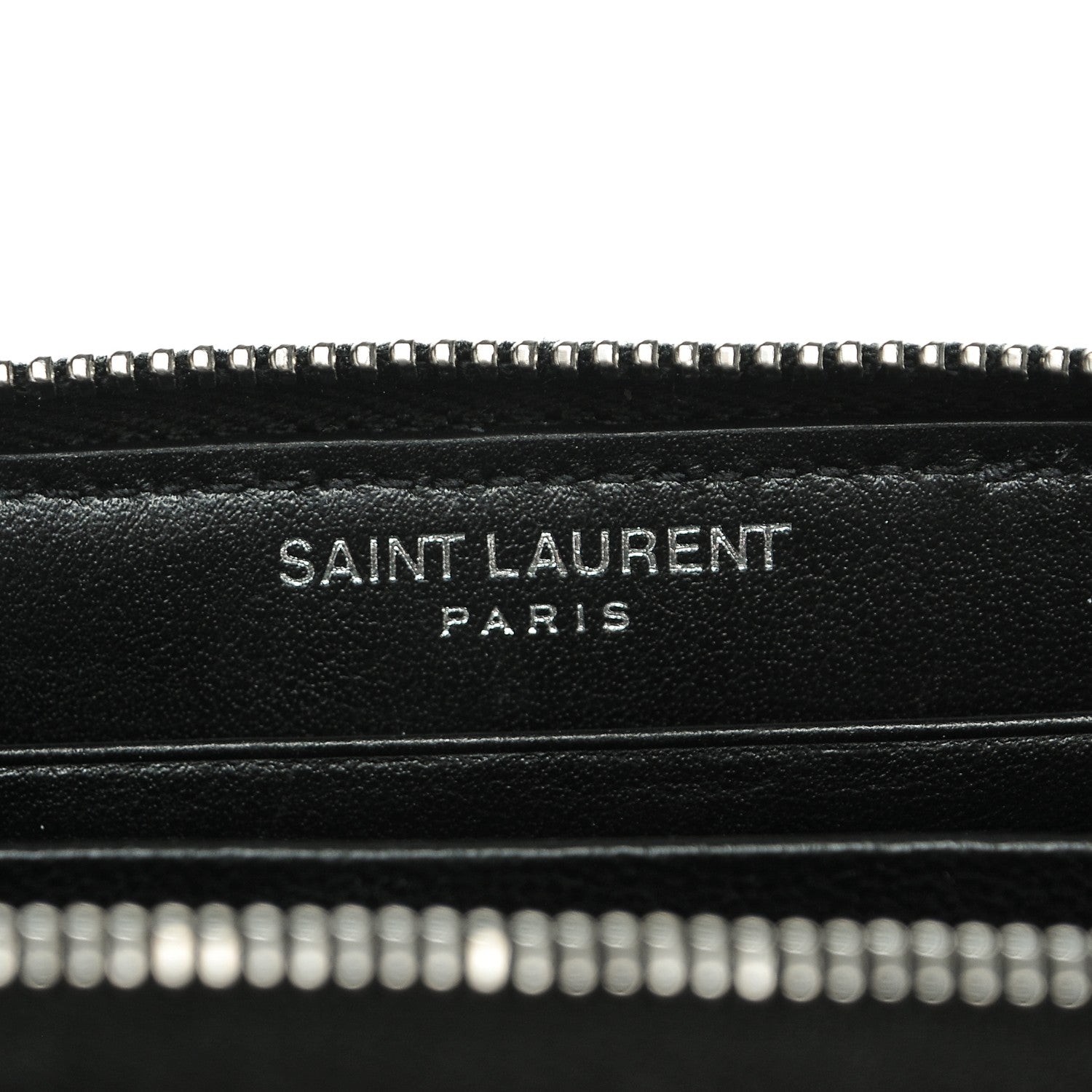 Saint Laurent Calfskin Sequin Paris Rainbow Key Ring Coin Pouch Multicolor 6 of 7