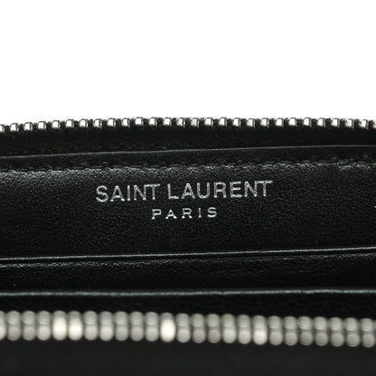 Saint Laurent Calfskin Sequin Paris Rainbow Key Ring Coin Pouch Multicolor 6 of 7