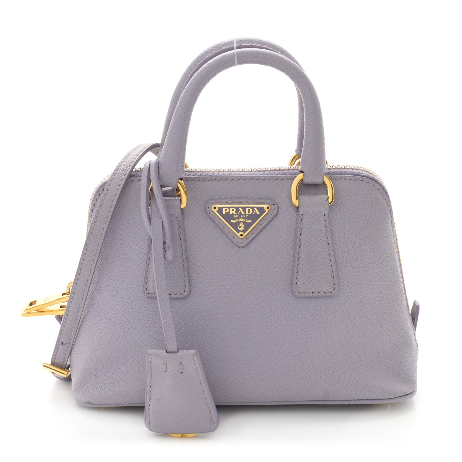 Prada Saffiano Lux Mini Promenade Tote Glicine Glicine 1 of 10