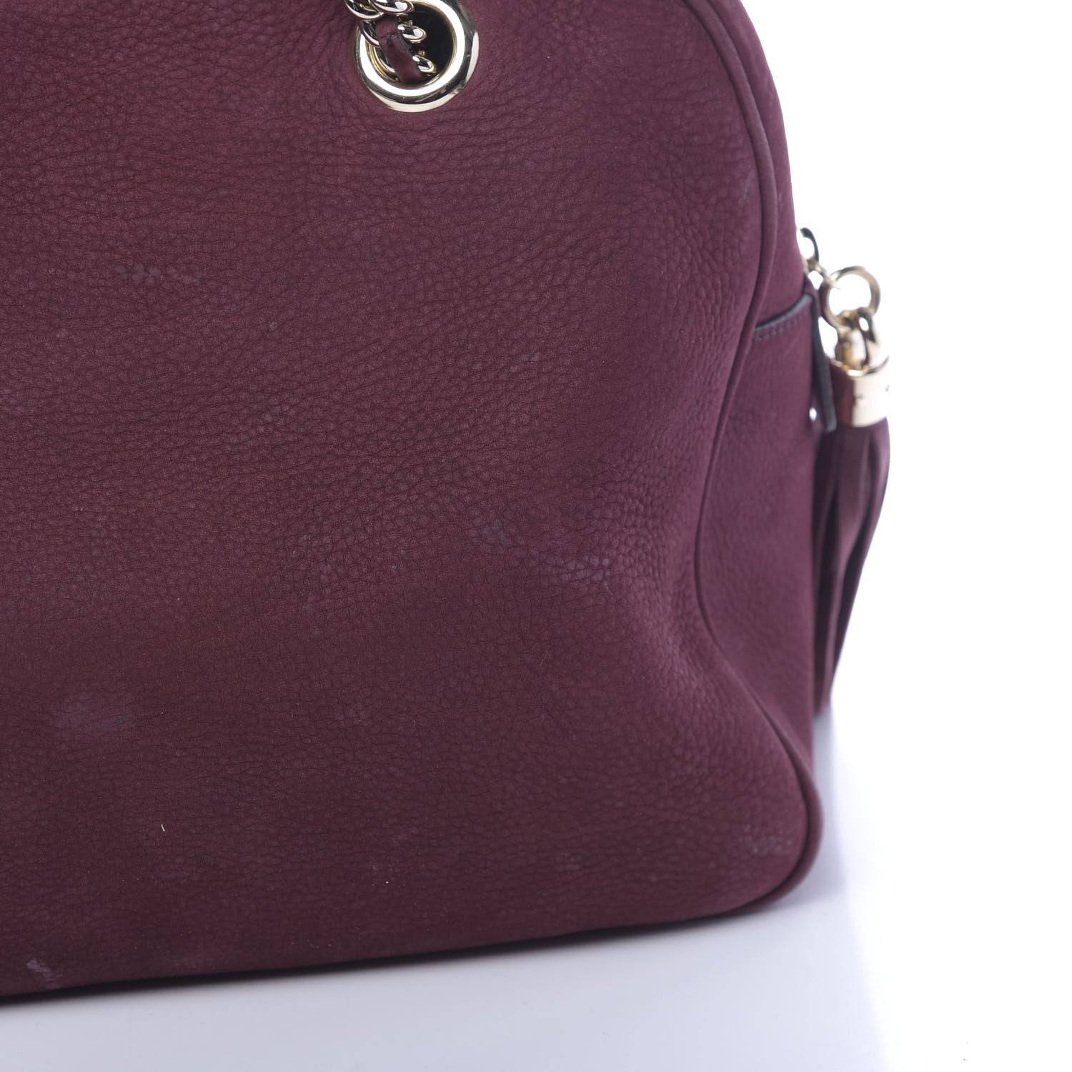 Gucci Vitello Range Medium Soho Bowler Burgundy 28 of 36