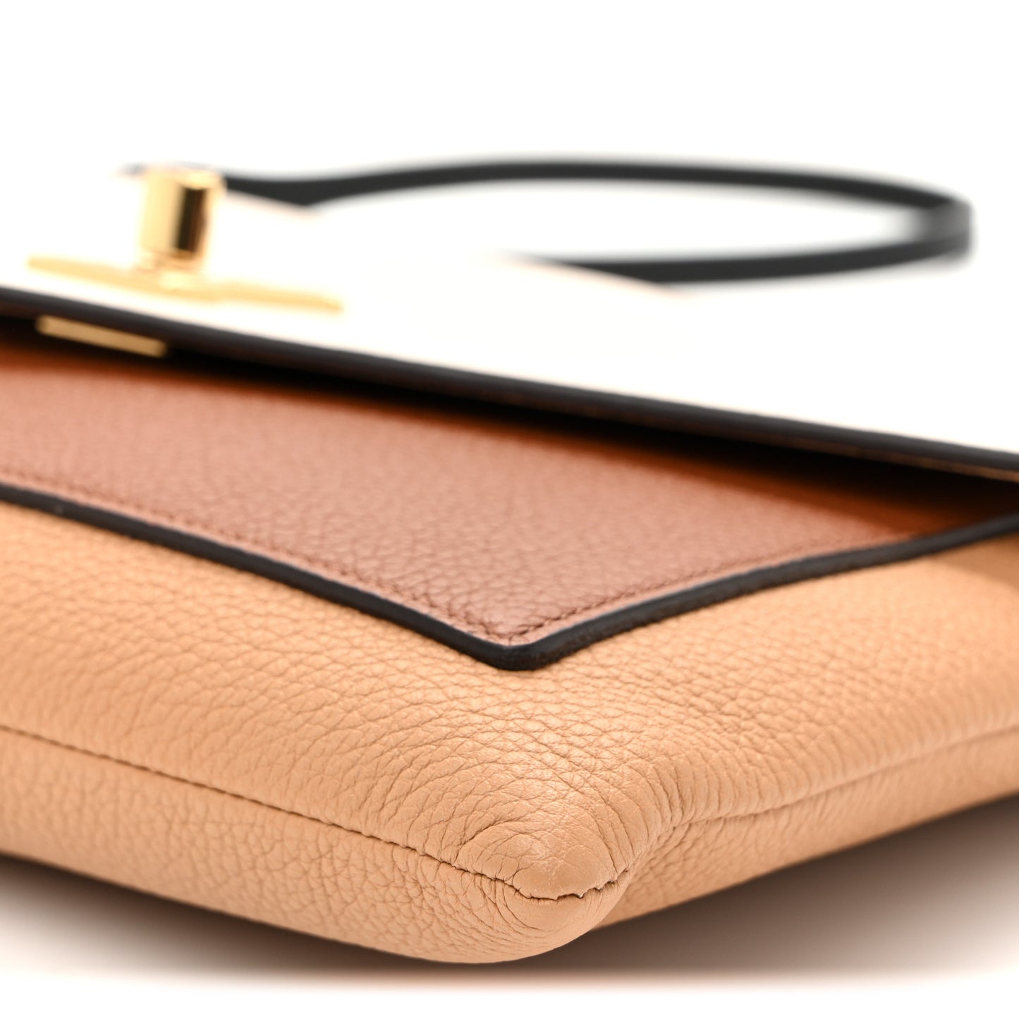 Soft Calfskin My Lockme Pochette Arizona Quartz Caramel