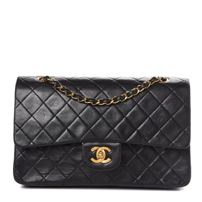 Chanel Lambskin Quilted Medium Double Flap Black 1 of 11