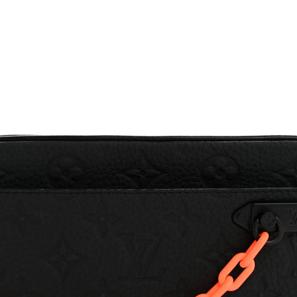 Louis Vuitton Taurillon Monogram Uniformes Solar Ray Soft Pochette Volga Belt Bag Black 7 of 10